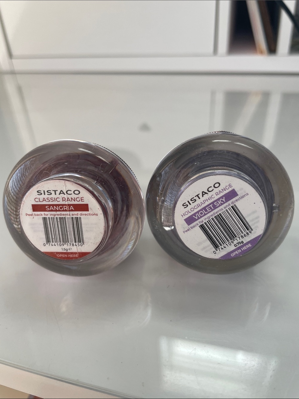 Sistaco Nail Pigment Duo — Sangria & Violet Sky